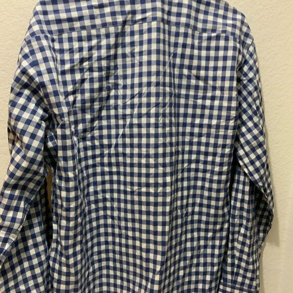 TaylorByrd Collection Men's Shirt XL Button Front Blue Print Long Sleeves - Picture 5 of 9